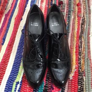 Stuart Weitzman Black Patton Tomas leather NWOT